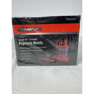 Snap-on Tools Popsicle Mold Set Red 6 Tool Shaped Ice Pop Molds Made in USA